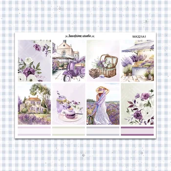Набор наклеек Lavender Manor подходит для ЭРИН КОНДРЕН HP Альбом для вырезок в европейском и американском стиле декоративная наклейка своими руками