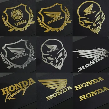 Наклейка на мотоциклетный шлем Водонепроницаемая Модификация Украшения Kawasaki Hondas Серебристо-золотая наклейка Подарочное украшение автомобиля