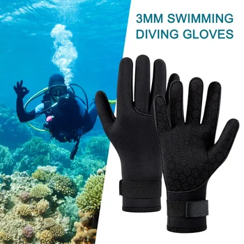 Неопреновые перчатки для дайвинга, Противоскользящий Гидрокостюм, Подводное плавание, Гребля, Серфинг, Под водой, Сохраняющие тепло Перчатки, Варежки, 3 мм, 1 пара