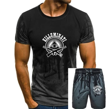 Новая футболка с логотипом Killuminati Illuminati New World Order Eye Черного цвета Размером От S До 3Xl, Изготовленная На Заказ Футболка Со Специальным Принтом