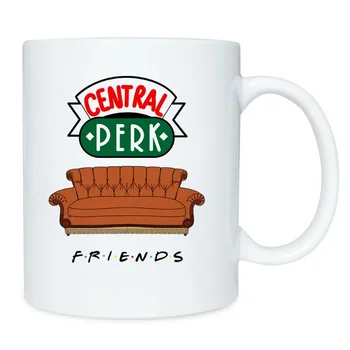 Новые друзья телешоу Central Perk Большая кружка 300 мл для кофе, чая, керамическая чашка Friends, кружка для капучино, Рождественские подарки для друзей