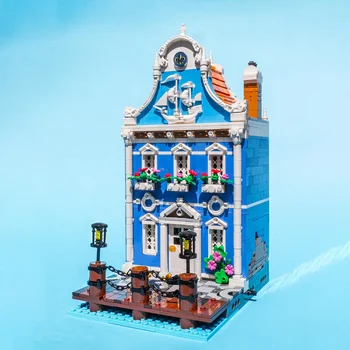 НОВЫЙ MOC Redbeard Captain's House Модульная архитектура Строительные блоки Пиратские игрушки, собранные своими руками, кирпичи, подарок на день рождения для детей