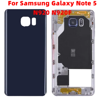Новый Металлический Каркас Note5 Для Samsung Galaxy Note 5 N920 N920F Средняя Рамка Пластина Корпус Корпус Шасси Рамка С Боковыми Кнопками Объектив