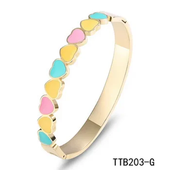 Новый модный браслет-цепочка в виде сердца для женщин, браслет с подвесками, женские медовые подарки на помолвку TTB203