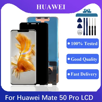 Новый Оригинальный Для Huawei Mate 50 Pro ЖК-дисплей DCO-AL00 DCO-LX9 Дисплей С Сенсорным Экраном и Цифровым Преобразователем В Сборе Для Экрана Huawei Mate 50 Pro