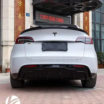 Обвес Из Углеродного Волокна Передняя Губа Задний Диффузор Боковая Юбка Спортивный Стиль Спойлер Сплиттер Защита Для Tesla Модель 3 Y 2016-2021 2022