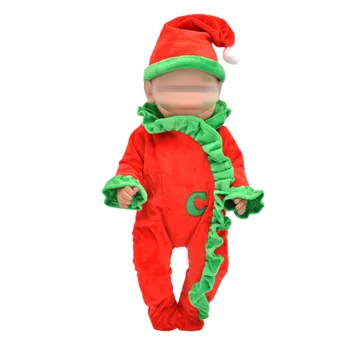 Одежда для кукол 43 см, аксессуары для кукол для новорожденных, Рождественская детская одежда, детский комбинезон