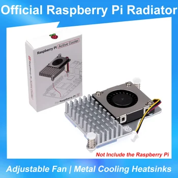 Официальный Raspberry Pi Активный кулер с регулируемой скоростью вращения вентилятора Программное управление Металлическими радиаторами охлаждения Радиатор для Raspberry Pi 5