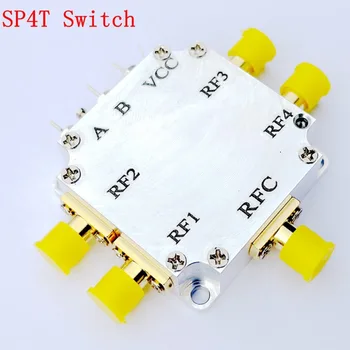 Переключатель SP4T 10 МГц-6 ГГц, электронный радиочастотный переключатель с корпусом, малый размер, высокая изоляция, Низкие вносимые потери