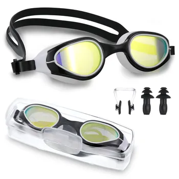 Плавательные очки Водонепроницаемые Профессиональные солнцезащитные очки для взрослых с защитой от тумана