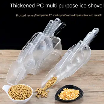 Пластиковые совки для льда 1шт Мини-прозрачная лопатка для льда Кухонные гаджеты Инструменты для продажи Конфет, десертов, зерна, муки, галантереи Лопатка