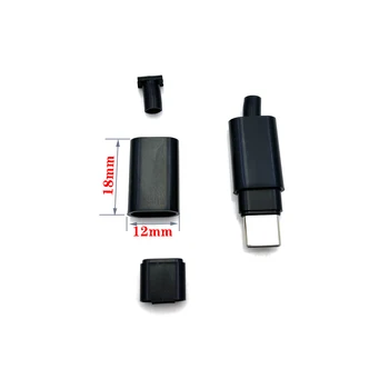 Пластиковый корпус TYPE-C, комплект штекерных разъемов, крышка для зарядки USB-C, пластиковый корпус, аксессуары для кабеля передачи данных, пластиковый корпус Type-C