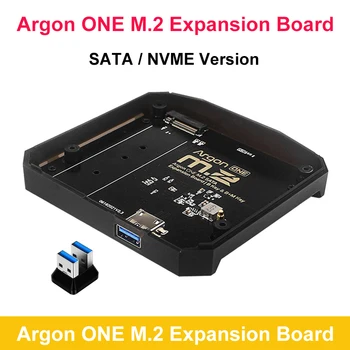 Плата расширения Argon ONE M.2 от USB 3,0 до M.2 SATA NVME SSD для Raspberry Pi 4 Argon ONE M.2 V2 Алюминиевый корпус