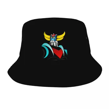 Пляжная шляпная одежда, аксессуары Grendizer Goldorak, панама, женская солнцезащитная шляпа, панама с аниме-роботом Mazinger Z, легкие рыболовные кепки