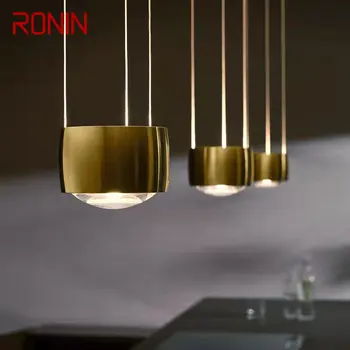 Подвесной светильник RONIN Nordic Creative LED Vintage Simple Gold Small Light для домашнего декора прикроватной тумбочки в спальне