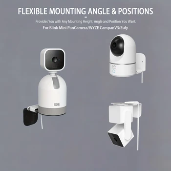 Подходит для Blink Mini PanCamera /WYZE CampanV3 /Eufy держатель камеры Держатель для хранения камеры Мониторинг в помещении настенный кронштейн