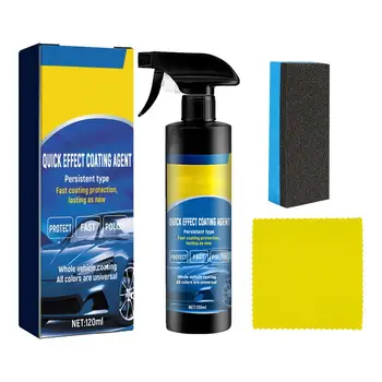 Покрытие для обновления краски автомобиля Средство для восстановления воска для покрытия автомобиля Полирующий спрей Для быстрого удаления пятен губкой и тканью с защитой от пыли