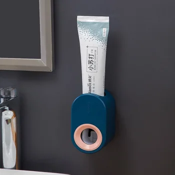 Полностью автоматический дозатор зубной пасты Зубная щетка с отверстиями Полка для хранения зубной пасты Настенные вешалки Аксессуары для ванной комнаты