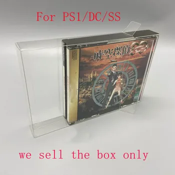 Прозрачный защитный чехол из ПЭТ-пластика для PS1/Dreamcast DC/Saturn SS 3CD 4CD игровая карта пластиковая коробка для хранения коллекции