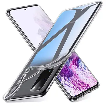 Прозрачный Силиконовый Чехол Для Телефона Samsung Galaxy S20 FE Lite Note 20 Ultra Plus S20FE 5G Мягкая Прозрачная Задняя Крышка из ТПУ, Сумка для Корпуса