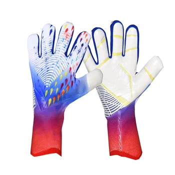 Профессиональные латексные футбольные перчатки, перчатки для вратаря с футбольным мячом Для детей и взрослых, Утолщенная защитная перчатка для футбольного вратаря