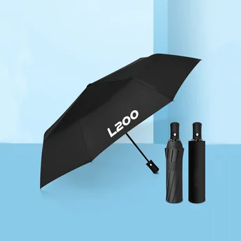 Прочный Полностью автоматический складной зонт от дождя для мужчин и женщин, роскошный деловой зонт для Mitsubishi L200 2011-2019 Аксессуары