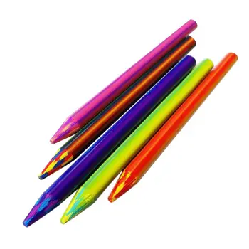 Радужные карандашные грифели 5,6 мм для взрослых и детей, начинающих рисовать, 5 шт.