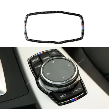 Рамка для крышки кнопки включения автомобильных фар из углеродного волокна, Декоративная Наклейка, Модифицированные Аксессуары для интерьера BMW X3 G01 G08 X4 G02