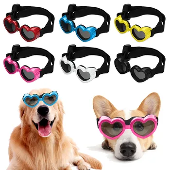 Рождественские украшения для маленьких собак, Солнцезащитные очки, очки с защитой от ультрафиолета, защита для глаз с регулируемым ремешком, водонепроницаемые украшения для домашних животных.
