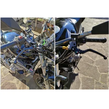 Рычаг сцепления мотоцикла, 7/8-дюймовый универсальный главный гидравлический цилиндр из кованого алюминия для Кафе Racer Yamaha Aprilia