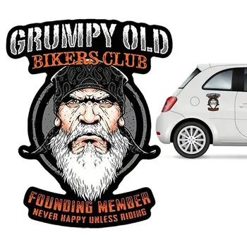 Сварливые Старики Наклейка Grumpy Riders Наклейки Grumpy Man Наклейка На Окно Автомобиля Украшение Панели Для Легковых Автомобилей Грузовиков Мотоциклов