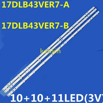 Светодиодная панель подсветки для LUXER LUX0143008 17DLB43VER7-A B TX-43HX580B 43U2063DB JVC LT-43VU3900 LT-43CF890 E43UHDHDRS3Q 43HAK6150U