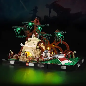 Светодиодные Фонари Hprosper для Декоративной лампы 75330 Dagobah Jedi Training Diorama с батарейным отсеком (в комплект не входят строительные блоки Lego)