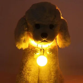 Светящийся в темноте ошейник для собак, удобный режущий ошейник для домашних животных