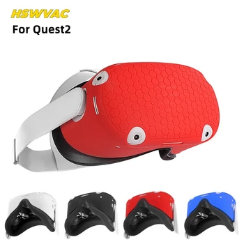 Силиконовый защитный чехол для гарнитуры Quest2 VR, чехол для головы, защита от царапин, для аксессуаров Oculus Quest 2 VR