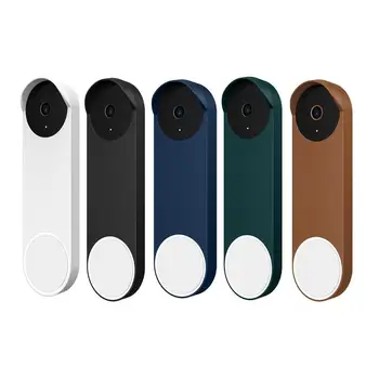 Силиконовый защитный чехол для видеодомофона, устойчивый к ультрафиолетовому излучению и атмосферным воздействиям, водонепроницаемый силиконовый чехол для дверного звонка Google Nest