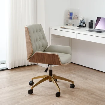 Скандинавское удобное офисное кресло Компьютерное Современное кожаное офисное кресло на колесиках Sillas De Escritorio Мебель для домашнего офиса