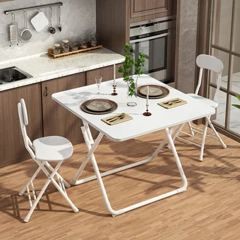 Складной кухонный стол, складной стол для завтрака, простые обеденные столы для дома, многофункциональные портативные, для небольших квартир в аренду