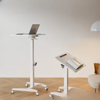 Складной подъемный стол, мобильный офисный компьютерный стол, домашняя спальня, передвижная прикроватная тумбочка, стоячий рабочий стол, письменный стол
