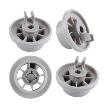 Сменные колеса Износостойкий инструмент, 4 шт. Аксессуар Для посудомоечной машины Bosch Siemens Neff Серый Легкие детали