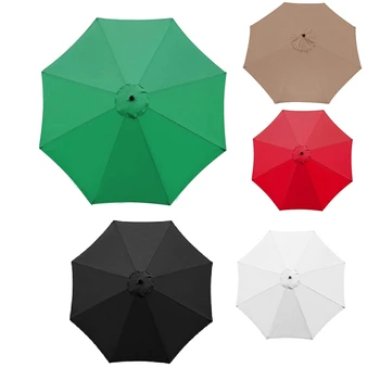 Сменный тканевый Круглый садовый зонт длиной 3 метра, чехол для 8-рычажного зонта, Солнцезащитный козырек, Дождевик, Садовые принадлежности