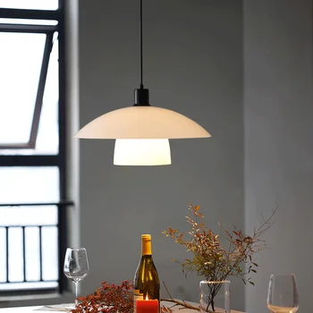 Современная светодиодная Простая Подвесная лампа в виде Летающей тарелки, Столовая, кабинет, украшение бара отеля, Французская дизайнерская Креативная Художественная Люстра
