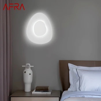 Современный интерьерный настенный светильник AFRA LED, креативные простые белые бра для дома, гостиной, спальни, коридора