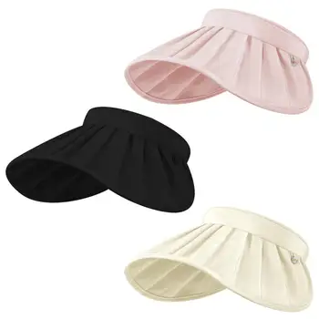 Солнцезащитные шляпы для женщин, французские плиссированные пляжные козырьки, Быстросохнущая шляпа для гольфа, французские плиссированные пляжные козырьки, защита от солнца, Сафари