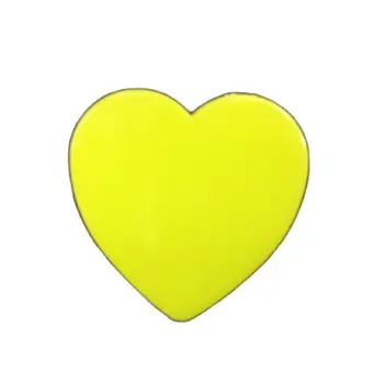 Специальная форма сердца, Простые Желтые Нейлоновые Медиаторы для гитары Толщиной 0,96 мм, Нестандартная Форма и логотип, Пустой Гитарный Медиатор с Логотипом