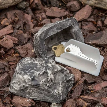 Спрятать запасной ключ, имитирующий искусственный камень, набор ящиков для хранения ключей из смолы