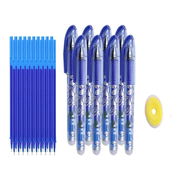 Стираемая ручка Гелевые ручки 0,5 мм Стержень для заправки синих/черных чернил Моющаяся ручка Школьные канцелярские принадлежности Kawaii для письменного стола
