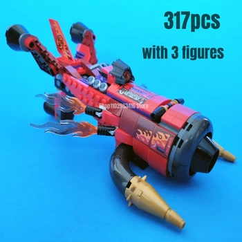 строительные блоки Red Son's Inferno Jet 317шт, подходят для 80019 моделей кирпичей, игрушки для детского подарка