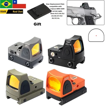 Тактический металлический прицел Glock RMR Red Dot с Регулируемым коллиматорным пистолетом Reflex Glock для охоты AR15 M4 Оптический прицел