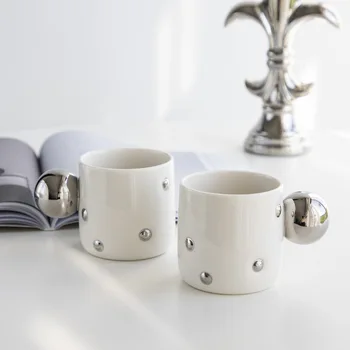 Творческая простая керамическая кружка бытовая кофейная чашка пара чашек для питья чашка послеобеденного чая чашка молока